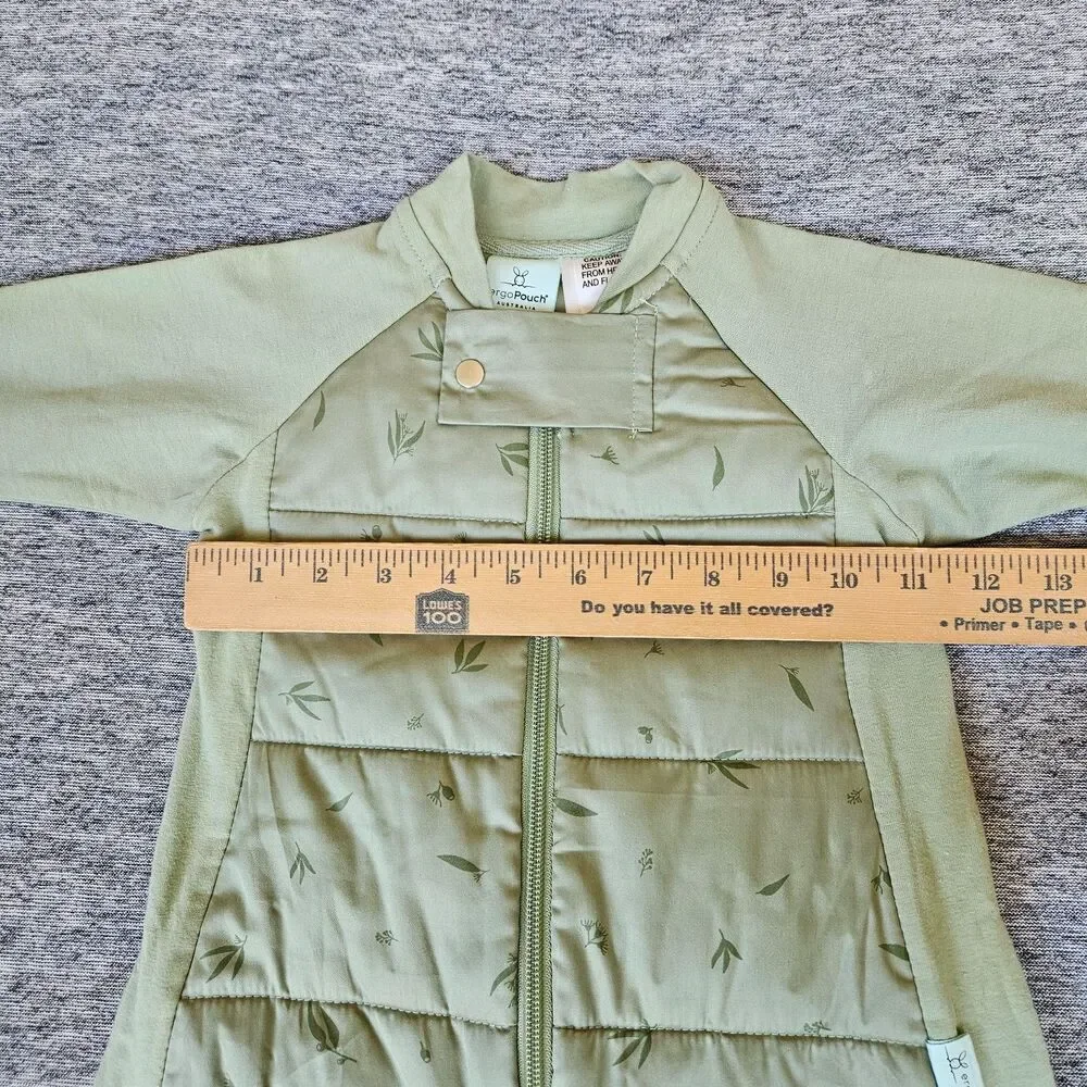 Ergo Pouch Australia Sage Green Sleep Suit Sack 2.5 TOG Size 000-1 3-12 Months